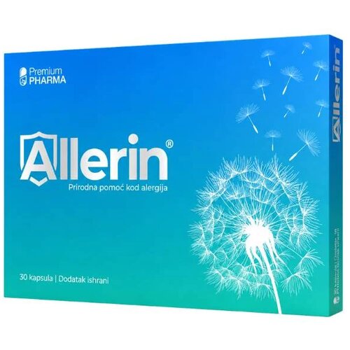 Premium Pharma Kapsule za podr&amp;scaron;ku tokom alergijske sezone Allerin, 30 komada Slike