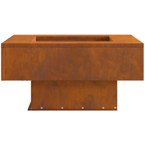VidaXL Otporn čelik/Smeđa Corten čelik 60 x 60 x 30 cm Vanjski vatra Slike