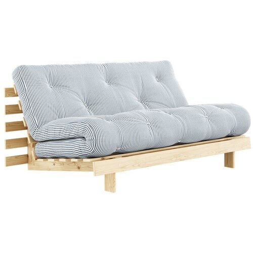 Karup Design Bela/svetlo modra raztegljiva sedežna garnitura 160 cm Roots - Cene