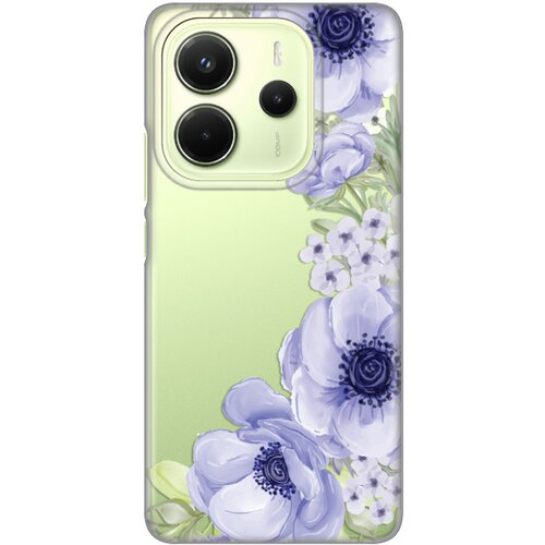  torbica silikonska print skin za xiaomi redmi note 14 4G (srb) blue roses Cene