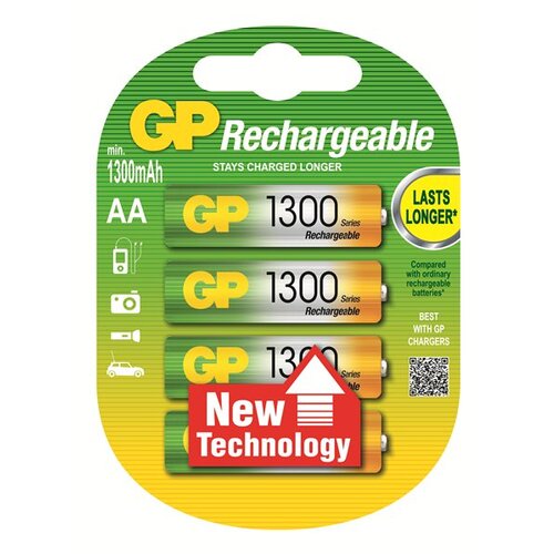 GP Batteries AA 1300 mAh Ni-Mh polnilna GP baterija (4 kosi), (21780891) Slike