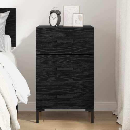 Noćni ormar Crni hrast 40 x 40 x 66 cm Konstruirano drvo Slike