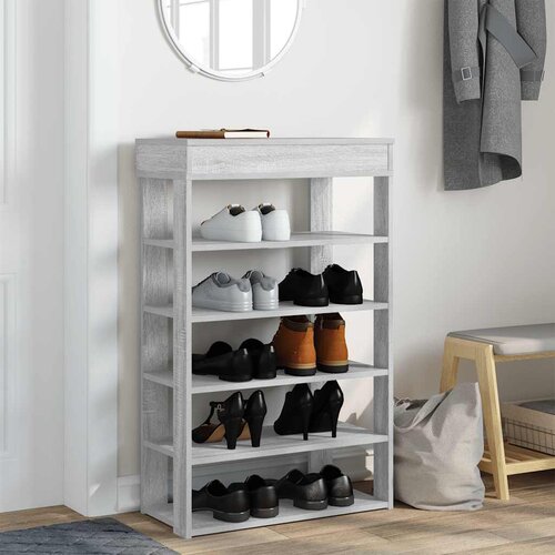  Stalak za cipele boja hrasta 60x30x98 cm konstruirano drvo Slike