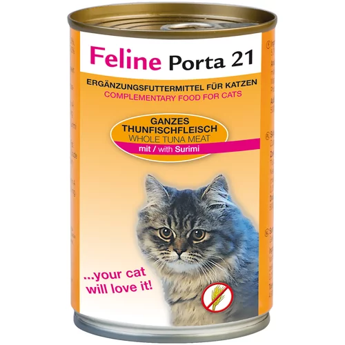 Porta Feline 21 hrana za mačke 6 x 400 g - Tuna sa surimijem (bez žitarica)
