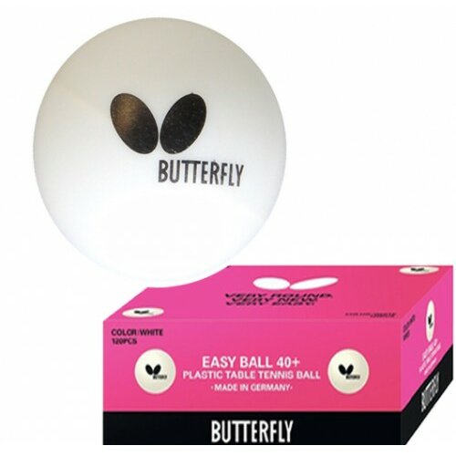 Butterfly loptice za stoni tenis (16 komada) bele Slike
