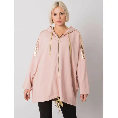 Fashion Hunters Dusty pink Athens zip up hoodie