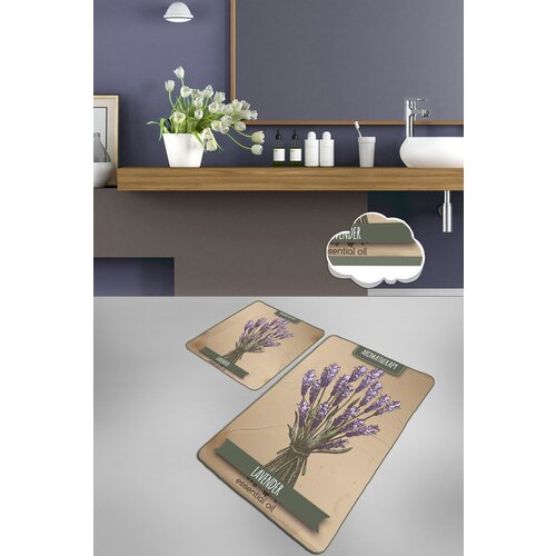  Smell multicolor bathmat set (2 pieces) Cene