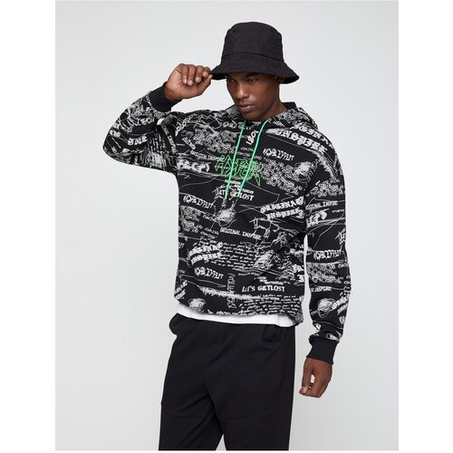 Koton Text Printed Sweatshirt and Hoodie Slike
