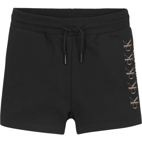 Calvin Klein Jeans ck repeat foil knit shorts crna