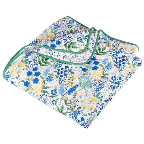 Catherine Lansfield Zeleno/modro prešito pregrinjalo 220x230 cm Tilly Floral – Cene