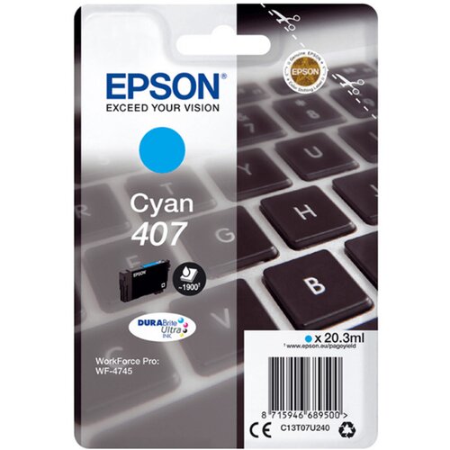 Tinta EPSON WF-4745 L CYAN (EPSON 407) Slike