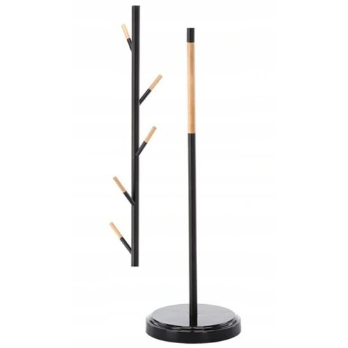 Čiviluk za odeću crni drvo 173 cm (LOF5332) Slike