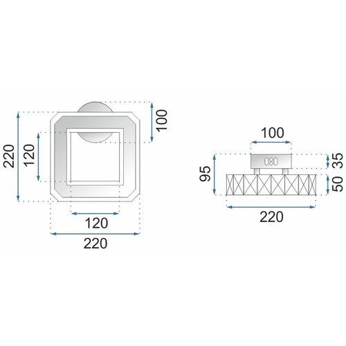 Toolight Kristalna zidna svjetiljka led APP415-W APP416-W Slike
