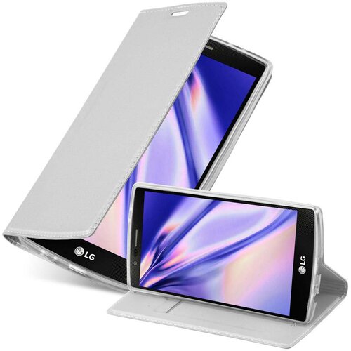 Cadorabo Ohišje, združljivo z LG G4 / G4 PLUS v klasično srebrno - Zaščitni ovitek z magnetnim zapiranjem, stoječo funkcijo in režo za kartice, (20565137) Cene