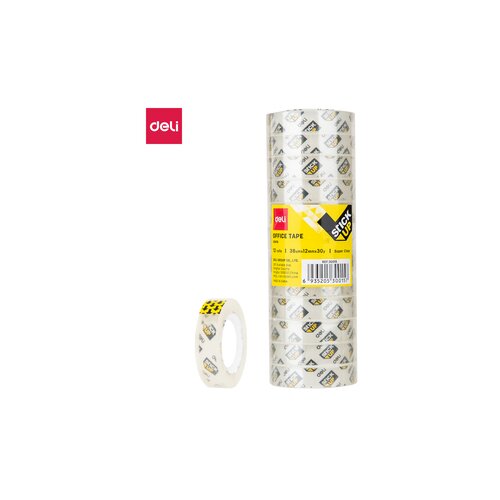 Deli SELOTEJP 12mm*30y*38µm SET 1/12 E30015 Cene