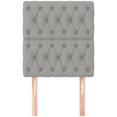  Uzglavlje svijetlosivo 80x7x118/128 cm tkanina Slike