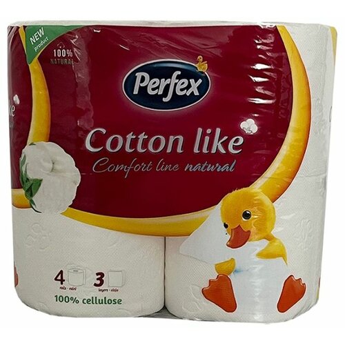 BONI PERFEX Perfex Cotton Comfort Line Natural toalet papir 4/1 3sl. Slike