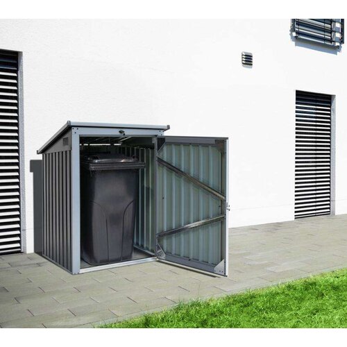  Westman - Metalno spremi&amp;scaron;te za kantu za smeće | Antracit | 101x104x134 cm - BRANDED IN GERMANY Slike
