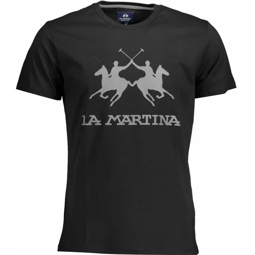 La Martina Majica siva / črna