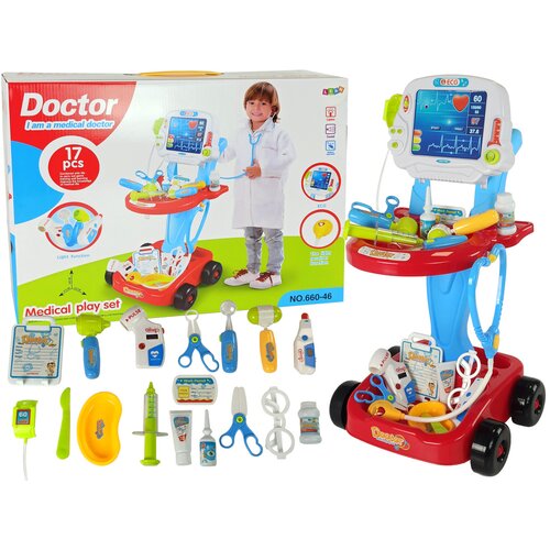  Set medicinskih rekvizita na kolicima - 17 elemenata Cijene
