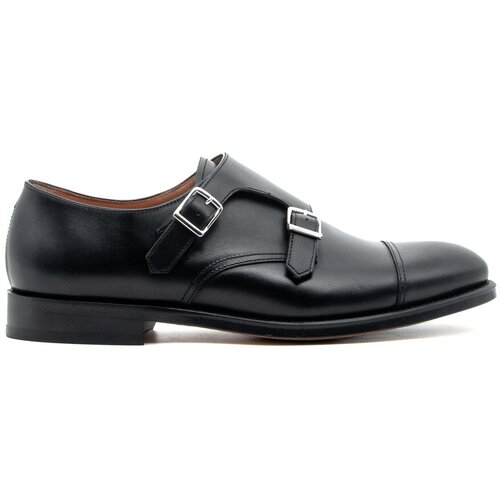 Doucal&amp;#039;s Mokasini DOUCALS DU1025ORV DOUBLE BUCKLE CAP TOE BLACK Črna Slike