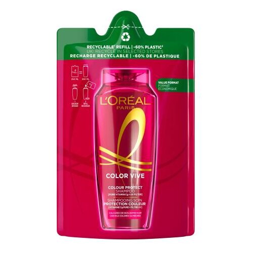 L&amp;acute;Or&amp;eacute;al Paris Elseve Color-Vive Protecting Shampoo 250 ml &amp;scaron;ampon obojena kosa punilo za žene Slike