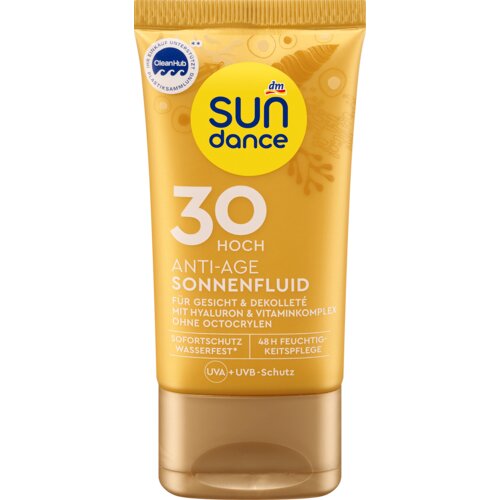 sundance ANTI-AGE fluid za zaštitu lica i dekoltea od sunca, SPF 30 30 ml Cene