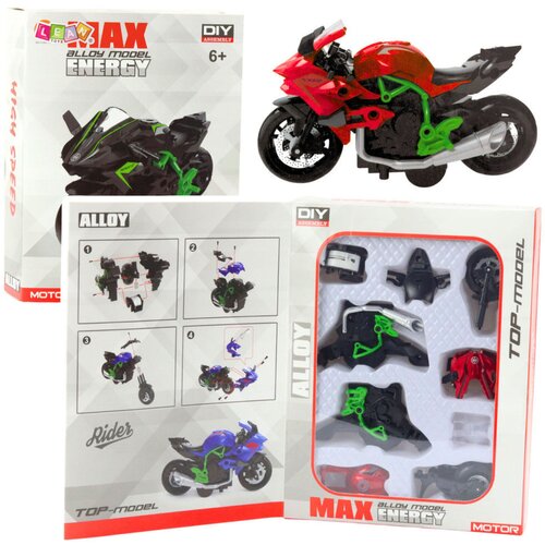  Metalni motor za sastavljanje 1:14 DIY - crveno/zeleni Cene