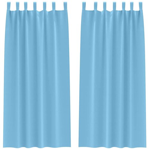 vidaXL Zavese za zatemnitev z obroči 2 pcs Sveta modra 260 x 140 cm, (5000148940) Cene