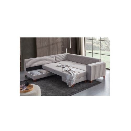 Atelier Del Sofa Ugaona garnitura na razvlačenje West Left, 230x285 cm, Krem Slike