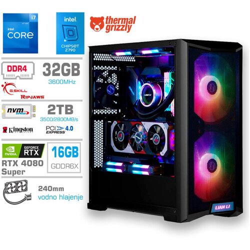 MEGA računalnik twr S10 i7-12700K/RTX4080 Super/32GB/2TB-4.0/1000W/Brez os/črn rgb, (21591481) Cene