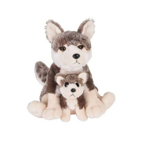 Milla Toys Plišana igračka Haski sa mladuncem 33cm 70955/ krem Cene