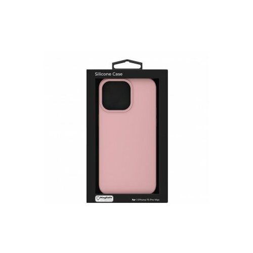 Next One silicone case for iphone 15 pro max magsafe compatible - ballet Pink(IPH-15PROMAX-MAGSAFE-PINK) Cene