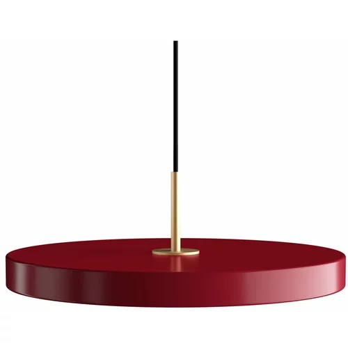 UMAGE Rdeča LED viseča svetilka s kovinskim senčnikom ø 43 cm Asteria Medium –