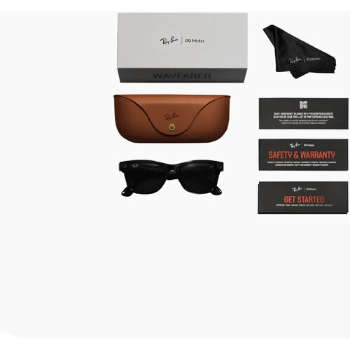 Ray-ban naočare meta wayfarer - black graphite - polar Cene