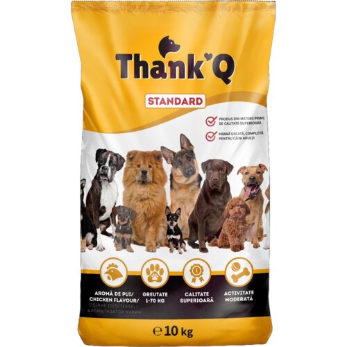 THANK Q Kompletna suva hrana za odrasle pse, Piletina, 10kg Cene