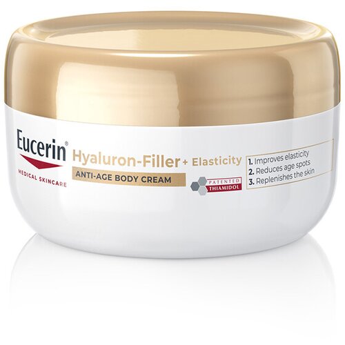 EUCERIN&amp;reg; Hyaluron-Filler + Elasticity Anti-Age Body Cream krema za telo s pomlajevalnim učinkom 200 ml Slike