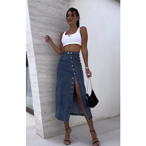 Beloved Manda maxi jeans krilo modro Cene