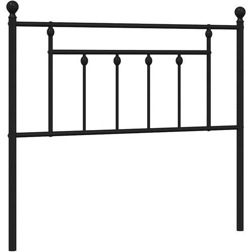 Maison Chic Kovinsko posteljno vzglavje - Vzglavna omarica črno 100 cm, (22078225) Cene