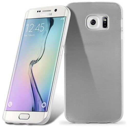 Cadorabo Ohi&amp;scaron;je, združljiv s Samsungom v Srebrni - za&amp;scaron;čitni pokrov, narejen iz fleksibilnega silikona TPU v bru&amp;scaron;enem dizajnu, (20569737) Slike
