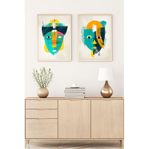 WALLXPERT Uramljena slika Huhu95, 35x50 cm, 2 dijela Cijene