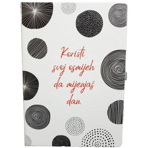 Poklon Dobra Ideja Rokovnik - Koristi svoj osmijeh da mijenja&scaron; dan. Ne dopusti danu da mijenja tvoj osmijeh! Cijene