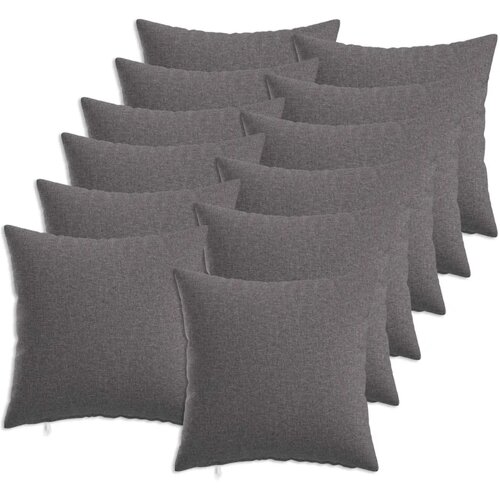  Jastuk s jastukom HEERLEN 12 kom. Svjetlosiva Tkanina - Svjetlosiva 40 x 40 cm 12 Cijene