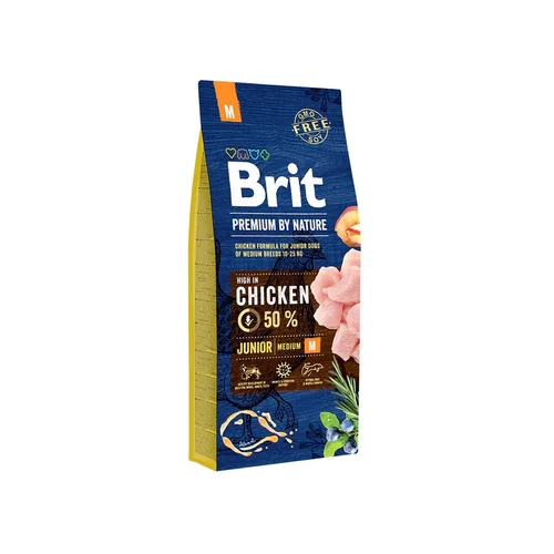 BRIT Premium by Nature Junior M - 15 kg