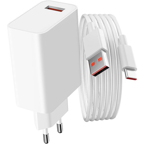 Xiaomi 33 W USB omrežni polnilnik Kabel USB v USB-C, uradni izdelek - bel, (20917930) Slike