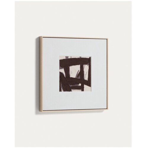 Kave Home Ručno oslikana slika s okvirom/na platnu 60x60 cm Arilan &amp;ndash; Slike