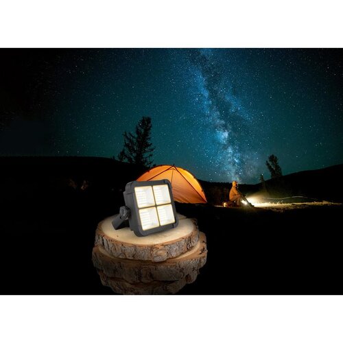 Globo Solarna LED svetilka (15 W, 1000 lm, IP44, USB, črna) Slike