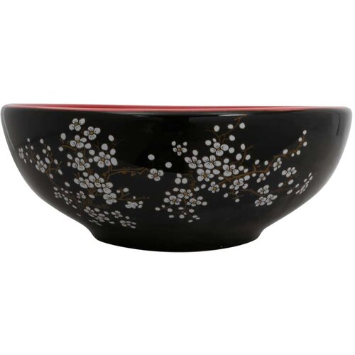  umivaonik crno-crveni okrugli &amp;Phi; 41 x 14 cm keramički Slike