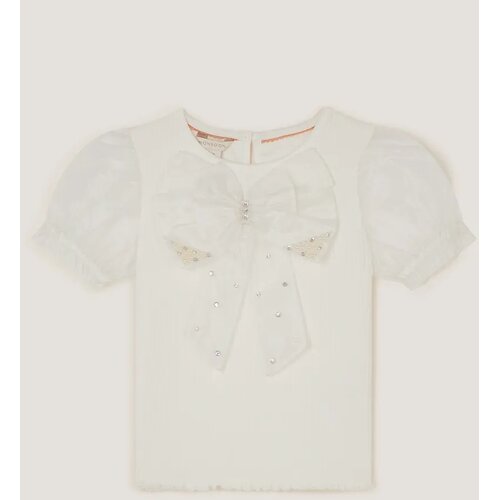 Monsoon Children Bluza kratkih rukava za devojčice, Bela Cene