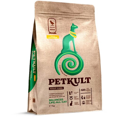 Petkult Cat Adult Care Balanced Life - piščanec 7 kg Cene
